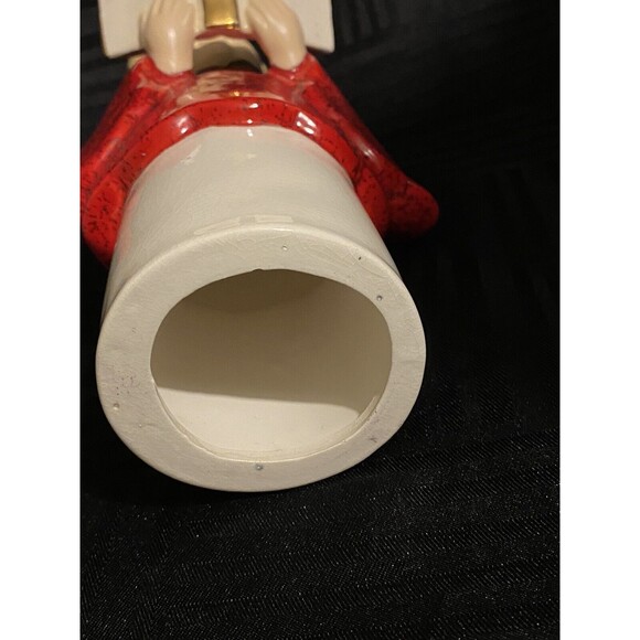 Vintage Hand painted Ceramic Choir Girl Christmas statue 10.75" tall - Picture 7 of 7